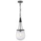 Cal Lighting Cordoba 1-Light Pendant Light in Grey and Antique Brass, , large