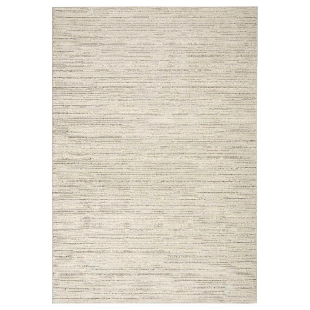 Nourison Andes AND01 6" x 9" Ivory and Grey Area Rug, , large