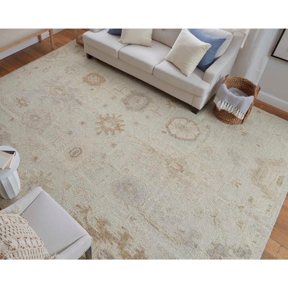 Feizy Grafton 3&#39;6&quot; x 5&#39;6&quot; Light Silver Area Rug, , large