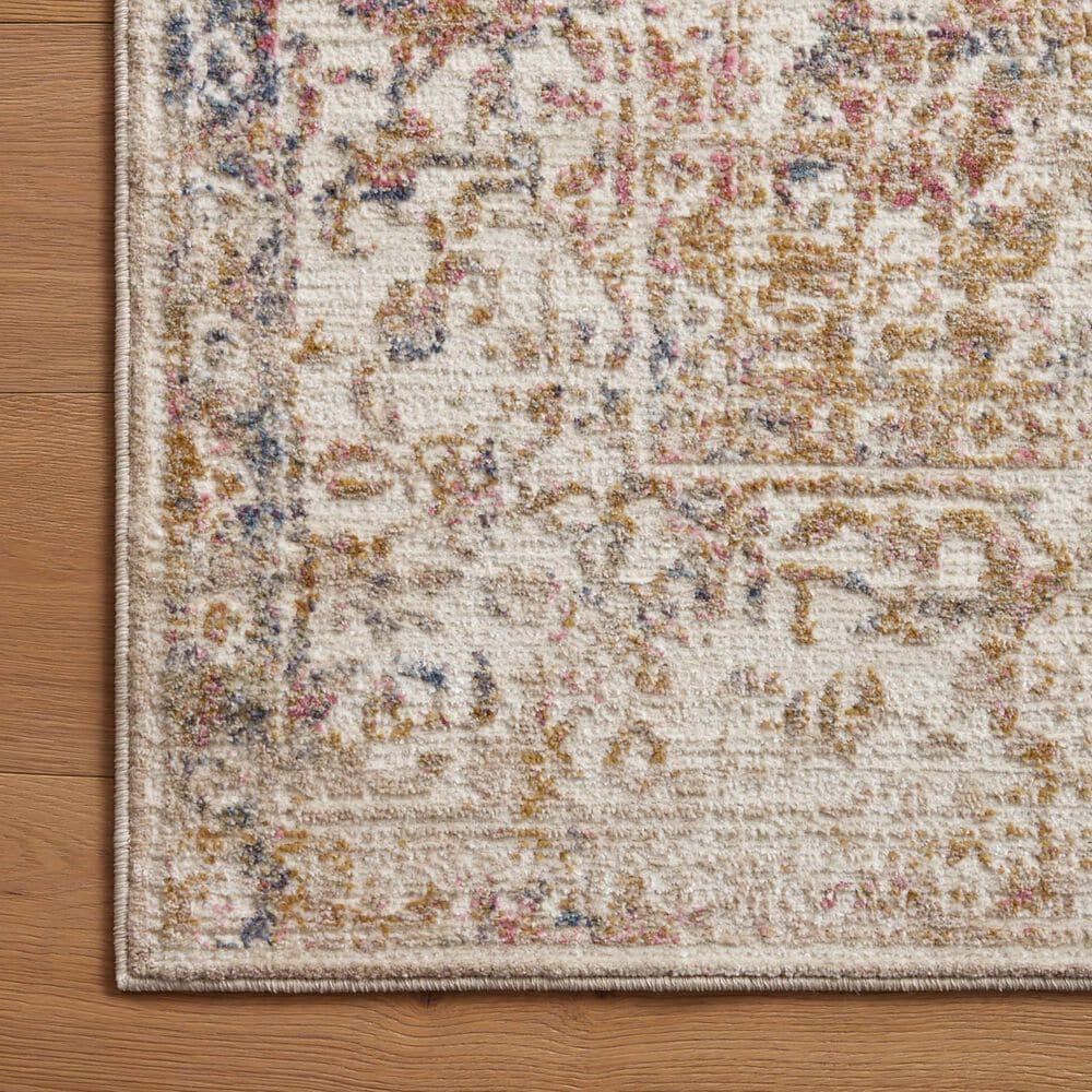 Loloi Indra 2&#39;6&quot; x 10&#39; Ivory and Multicolor Runner, , large
