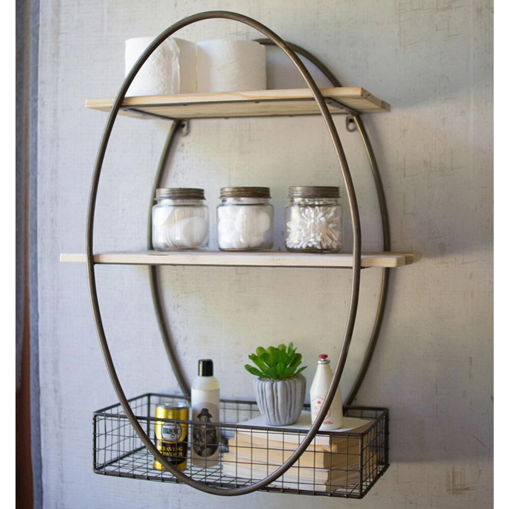 Kalalou Hanging Wall Unit in Metal and Wood, , large