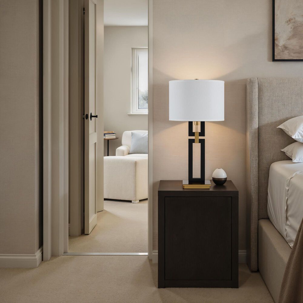 Renwil Lila Table Lamp in Matte Black and Gold, , large