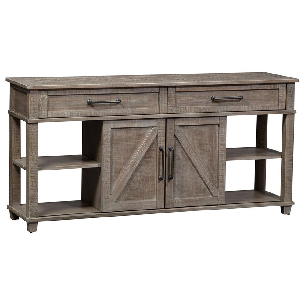 Belle Furnishings Parkland Falls Sofa Table in Weathered Taupe, , large