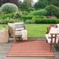 Nourison Positano POS03 Terracotta and Ivory 4" x 6" Indoor/Outdoor Area Rug, , large