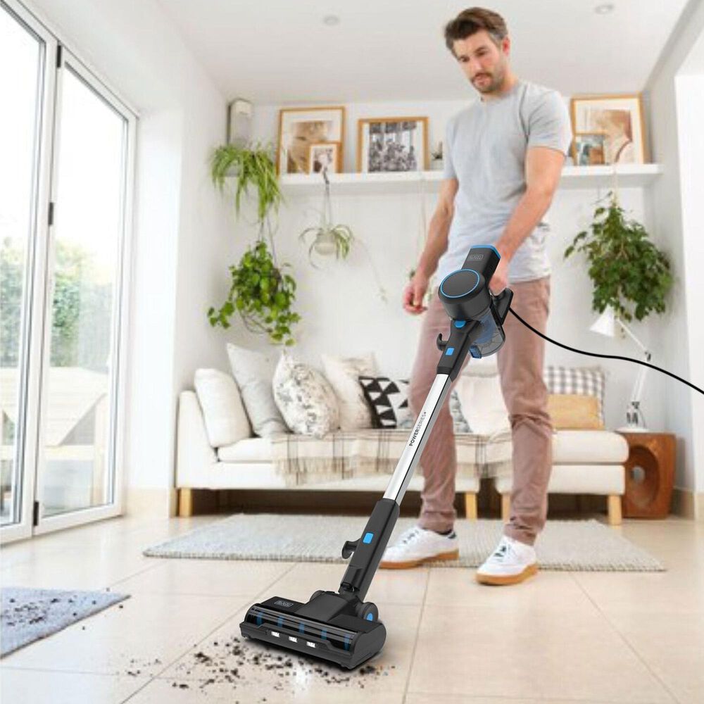 Black &amp; Decker PowerSeries+ 3-In-1 Corded Stick Vacuum in Black, , large