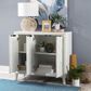 Linon Home Decor Miles 3-Door Accent Cabinet in Antique White, , large