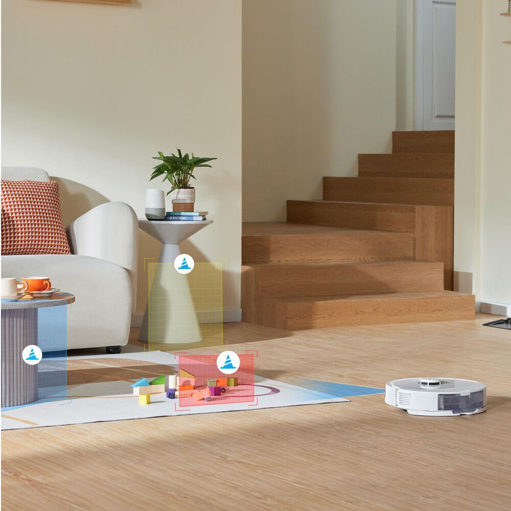 Roborock Q8 Max+ Robot Vacuum and Mop with Auto-Empty Dock in White, , large