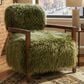 Furniture of America Lumir Long-Haired Accent Chair in Green, , large