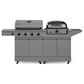 Tytus Anaheim and Emberwood 3-Piece Modular Duo with Gas Tabletop Pizza Oven in Gunmetal Gray, , large