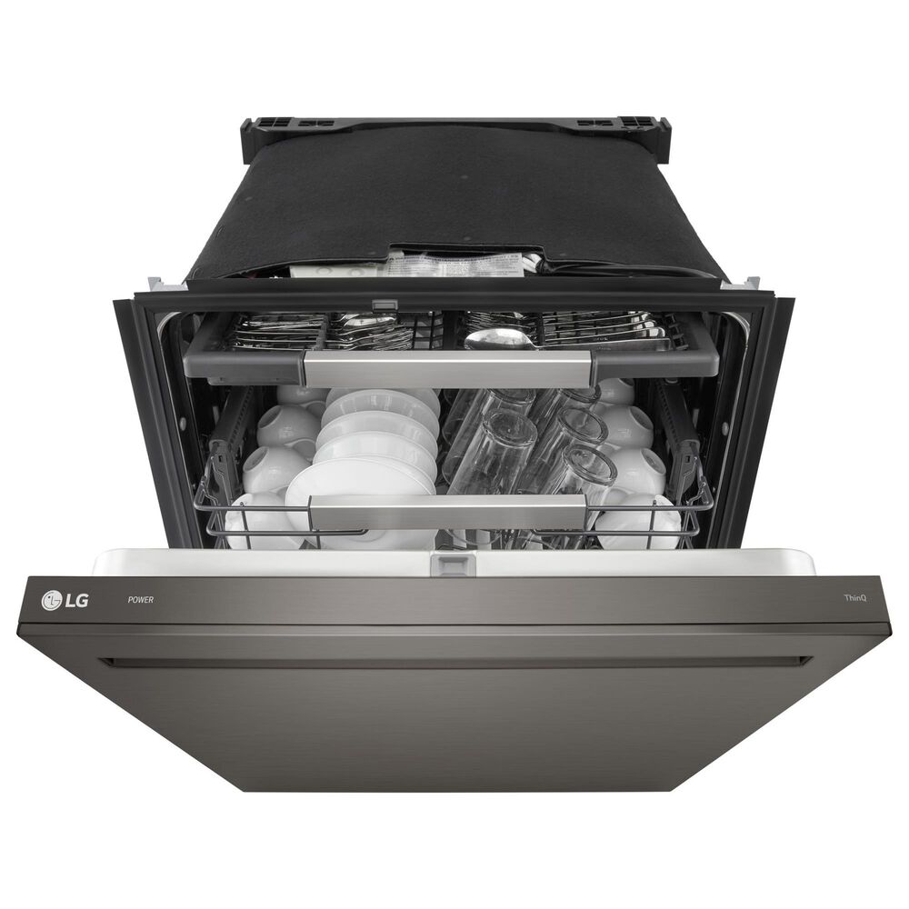 LG 24&quot; Built-In Pocket Handle Dishwasher with 3rd Rack in Black Stainless Steel, , large