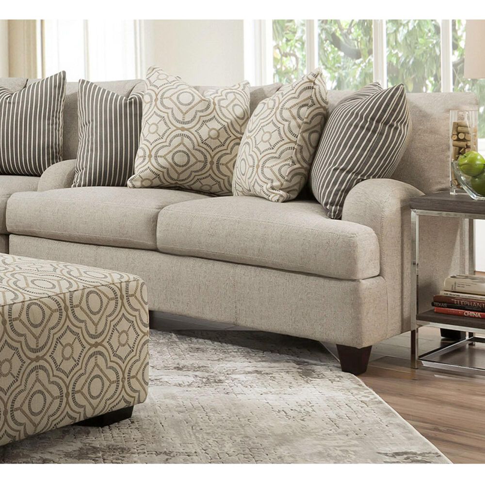 Moore Furniture Cambria Loveseat in Moss with Toss Pillows, , large
