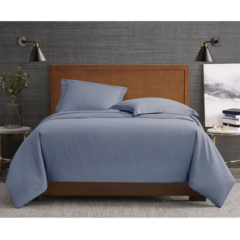 Pem America London Fog Garment Wash 3-Piece King Duvet Set in Blue, , large