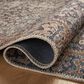 Amber Lewis x Loloi Georgie 5" x 7"6" Denim and Spice Area Rug, , large
