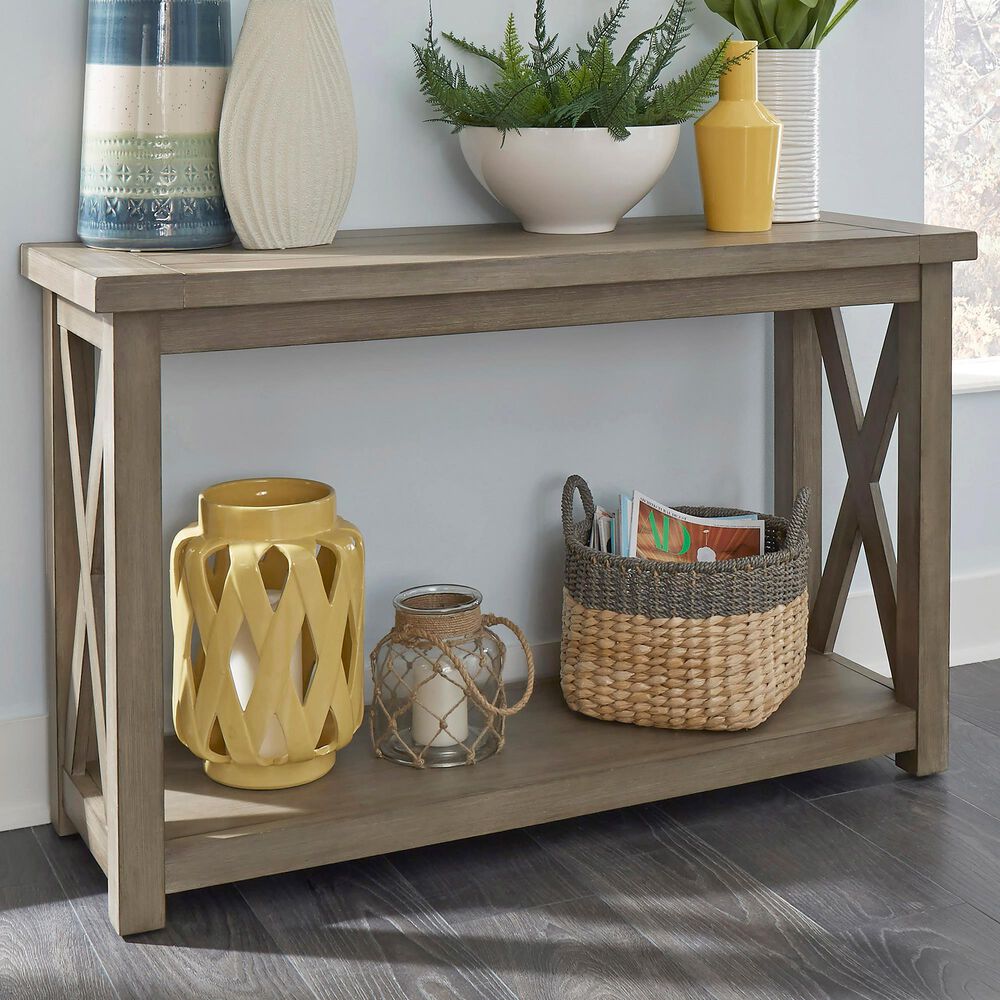 Homestyles Mountain Lodge Console Table in Gray, , large