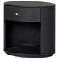 Four Hands Amelia Oval 1 Drawer Nightstand in Black, , large