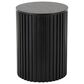 Maple and Jade Ribbed Storage End Table with Slatted Base in Black, , large