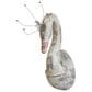 Creative Coop 19.5" x 23.5" Metal Magnesia Swan Wall Decor in Distressed, , large