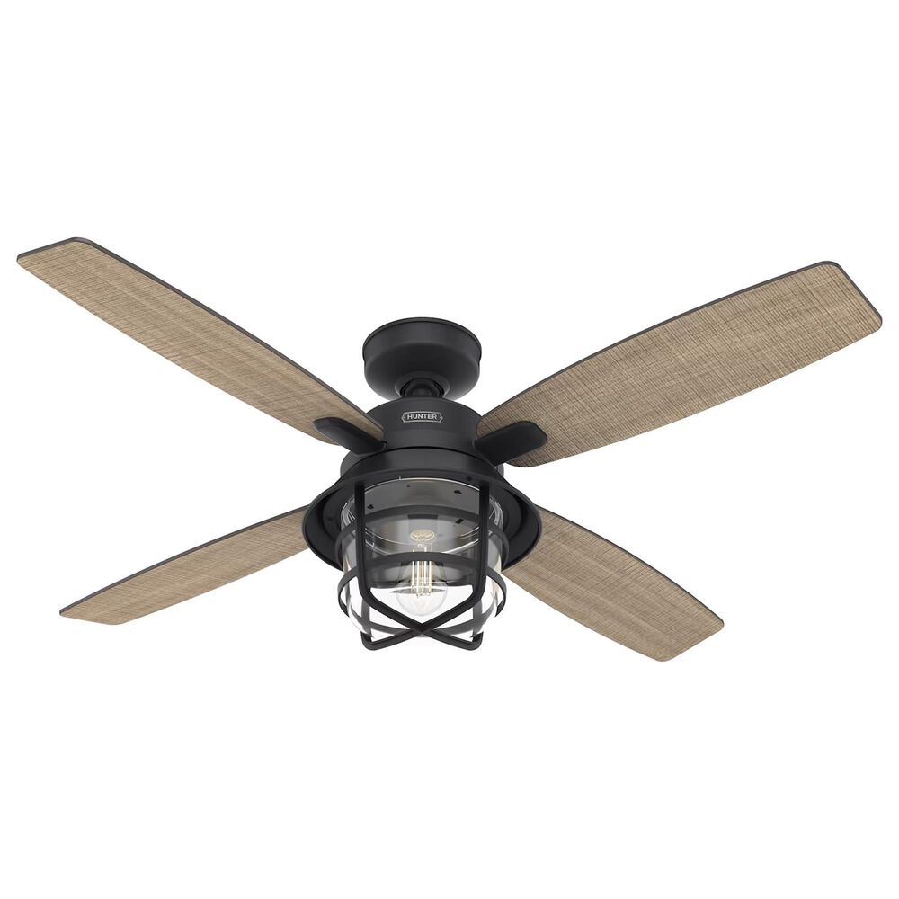 Hunter Port Royale 52&quot; Ceiling Fan with Light in Natural Iron, , large