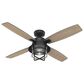 Hunter Port Royale 52" Ceiling Fan with Light in Natural Iron, , large