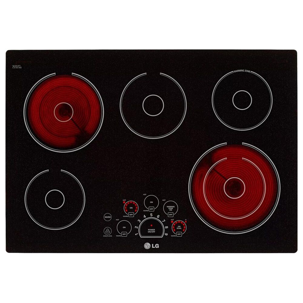 LG 2-Piece Kitchen Package with Stainless Steel 4.7 Cu. Ft. Single Wall Oven and Black Electric Cooktop, , large
