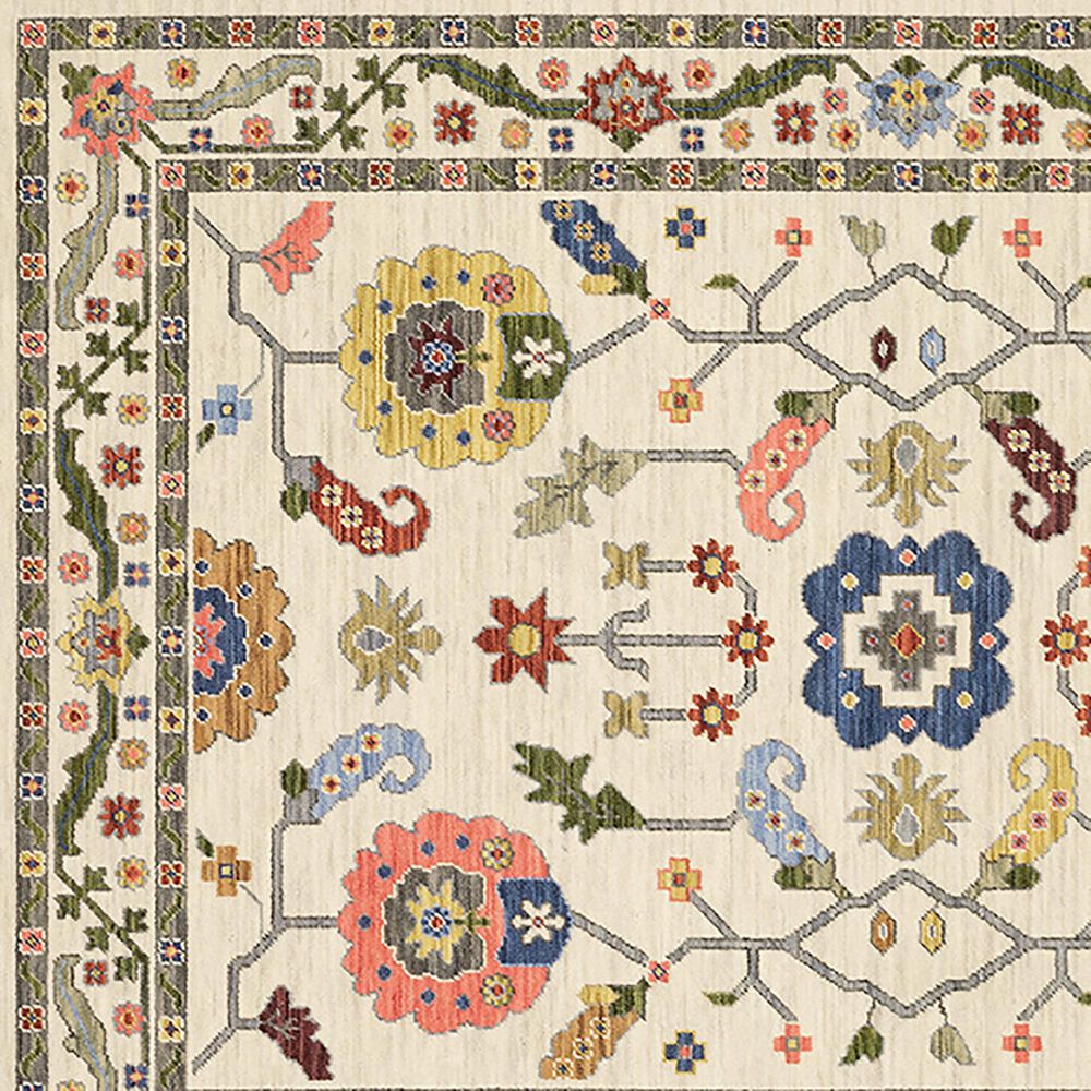 Oriental Weavers Lucca Aztec Floral 2&#39; x 3&#39; Ivory Area Rug, , large