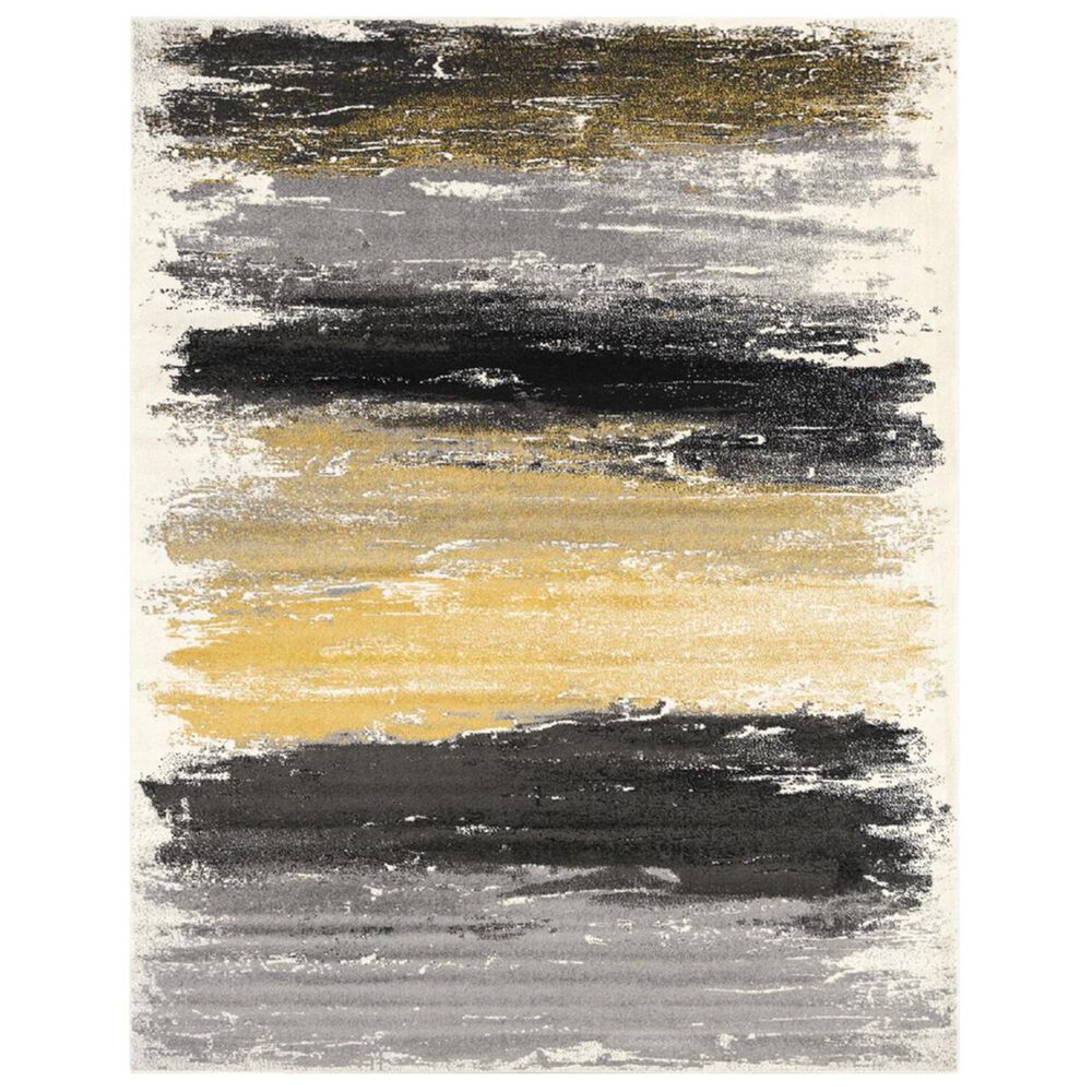 Surya Pepin PEI-1008 7"10" x 11" Gray, Charcoal and Black Area Rug, , large