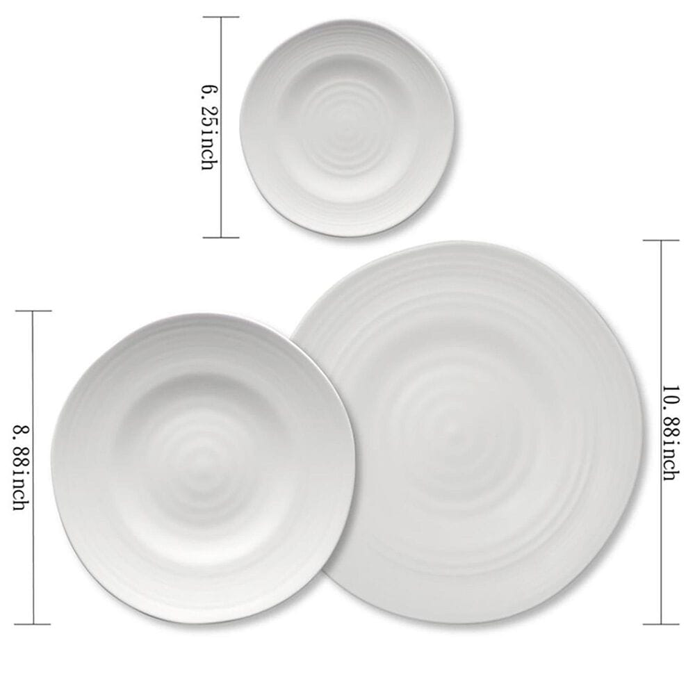 LeadingWare 10 7/8" Dinnerware Plate in White Dove, , large