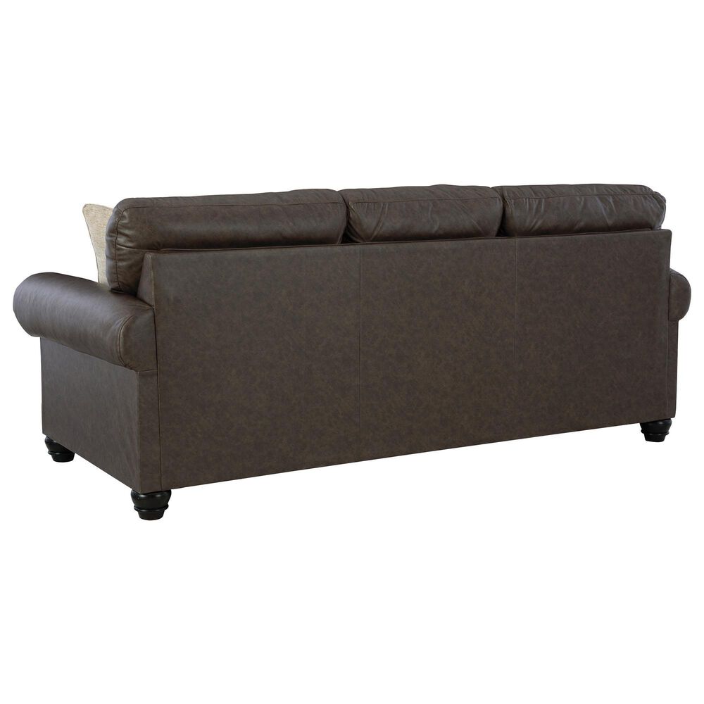 Ashley Roxmere Stationary Queen Sleeper Sofa in Umber, , large