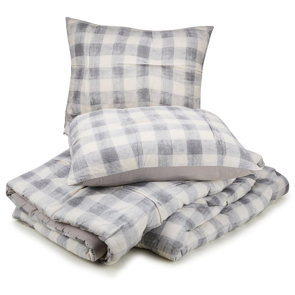 Peking Handicraft Maddie 5-Piece King Comforter Set in Gray, , large