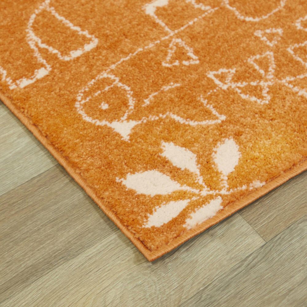 Balta Rugs Parker Dinosaur 3&#39;11&quot; x 5&#39;7&quot; Orange Kids Area Rug, , large