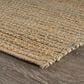 L&R Resources Natural Fiber Striped 5" x 7"9" Spa Blue Area Rug, , large