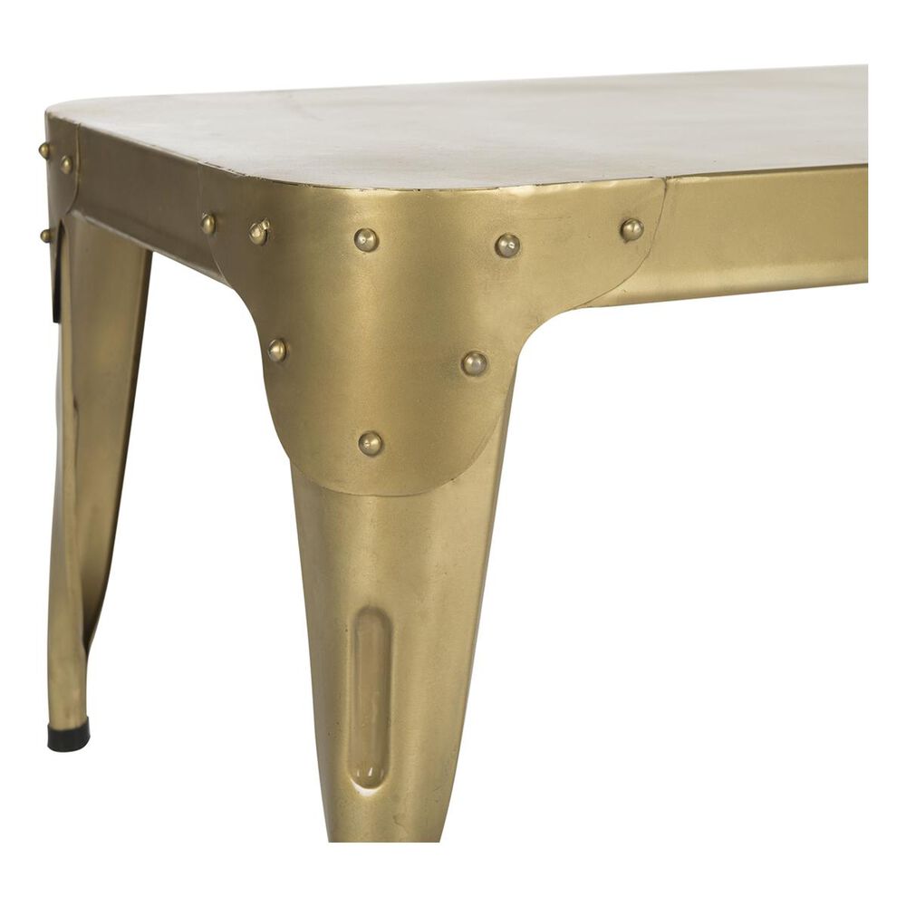 Safavieh Classsic Iron Coffee Table in Gold, , large
