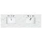 James Martin Vanities Athens 72" Double Bathroom Vanity in Glossy White with 3 cm Ethereal Noctis Quartz Top and Rectangular Sinks, , large