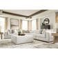Ashley Ashbourne Estate Oversized Accent Ottoman in Snowstone, , large
