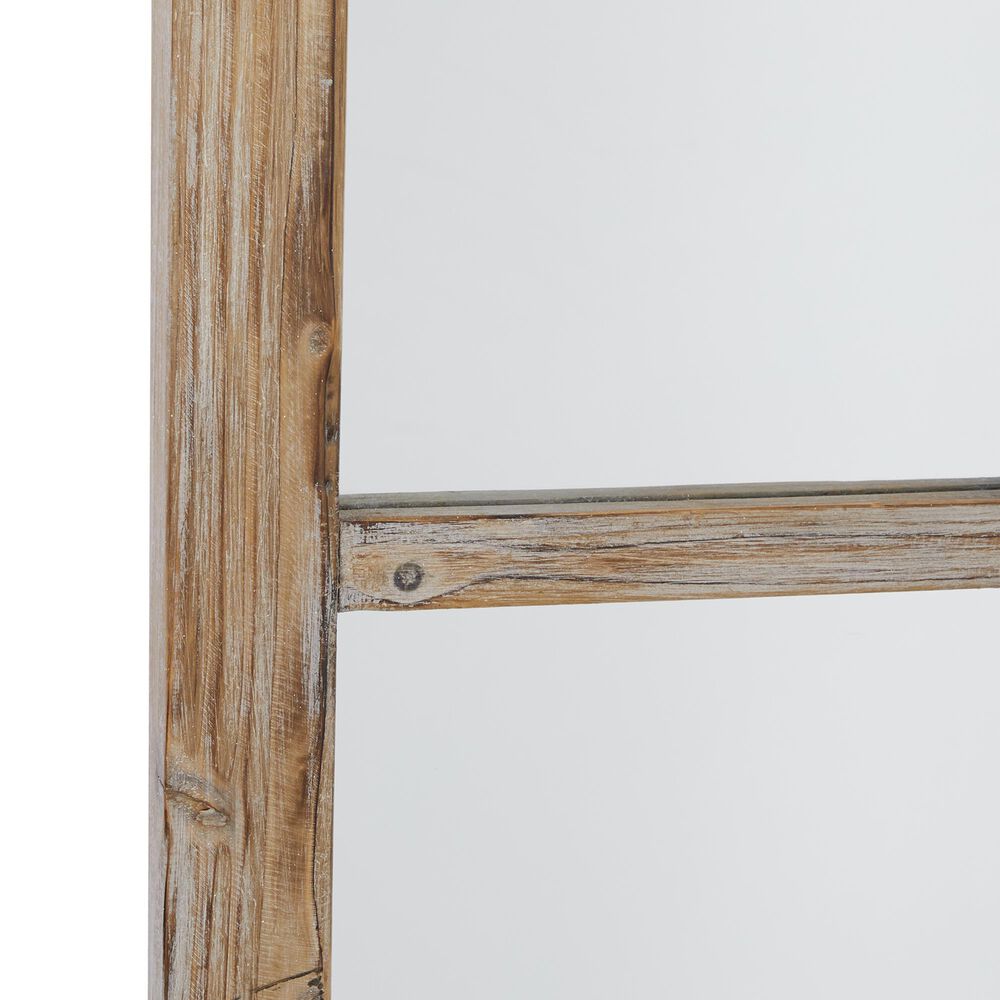 Maple and Jade Arch Wall Mirror in Brown, , large