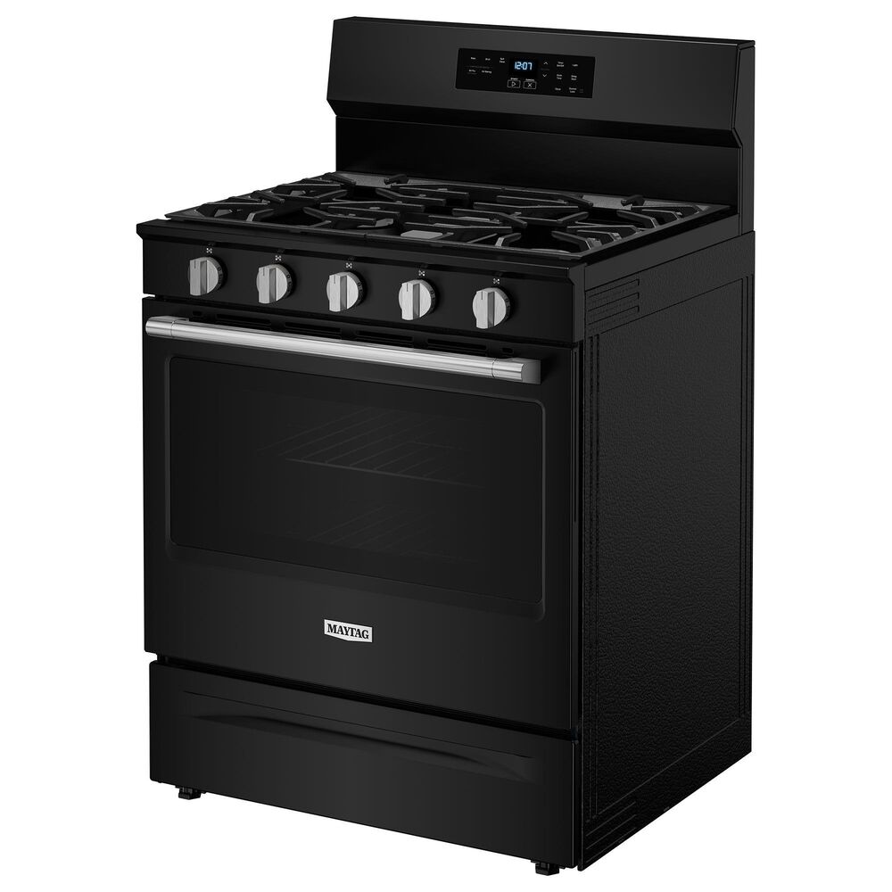 Maytag 5.0 Cu. Ft. Freestanding Gas Range with No Preheat Air Fry and Air Baking in Black, , large