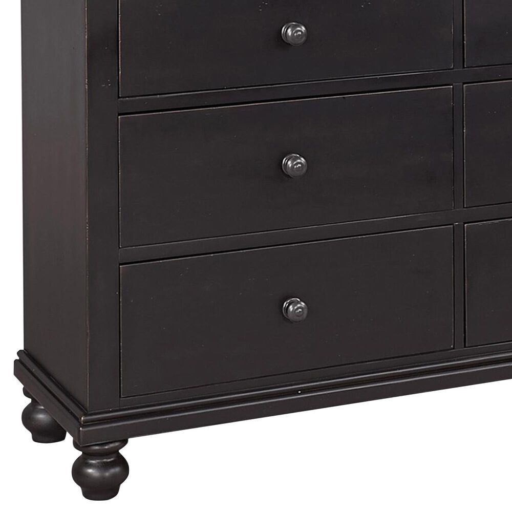 Riva Ridge Oxford 8 Drawer Chesser and Mirror in Black, , large