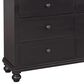 Riva Ridge Oxford 8 Drawer Chesser and Mirror in Black, , large