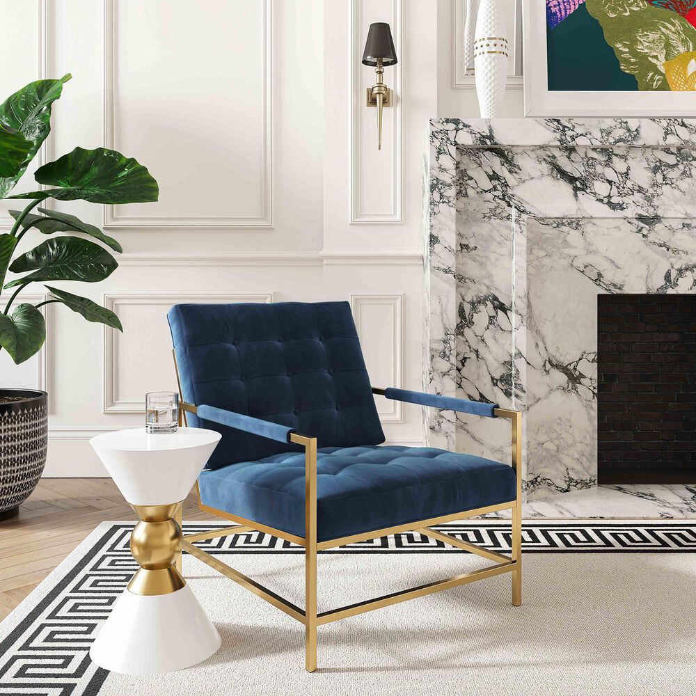 Tov Furniture Van Accent Chair in Midnight Blue, , large