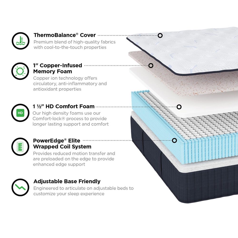 Grand Estate 150 Medium California King Mattress with High Profile Box Spring, , large