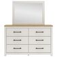 Ashley Linnocreek 3-Piece Twin Bedroom Set in White and Warm Brown, , large