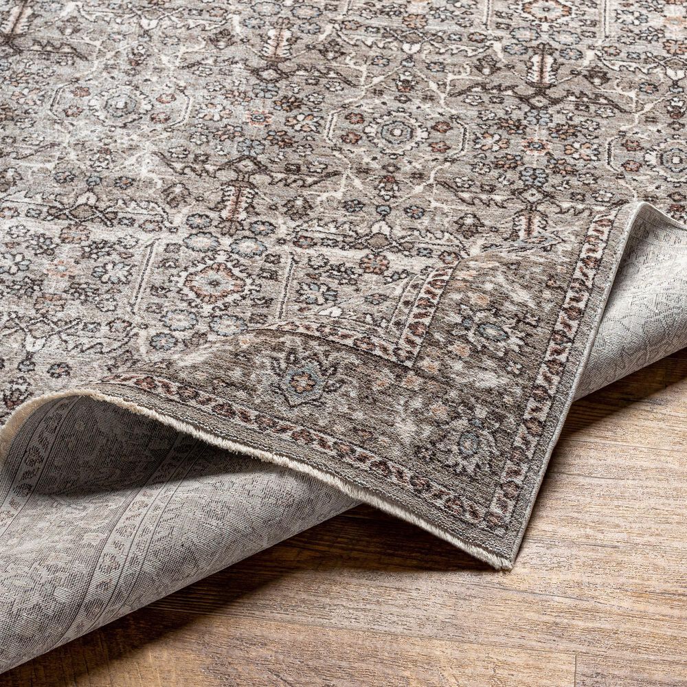 Surya Carlisle Oriental 2&#39; x 2&#39;11&quot; Dusty Sage, Light Gray, Dusty Pink, Ivory, Pale Blue and Charcoal Area Rug, , large