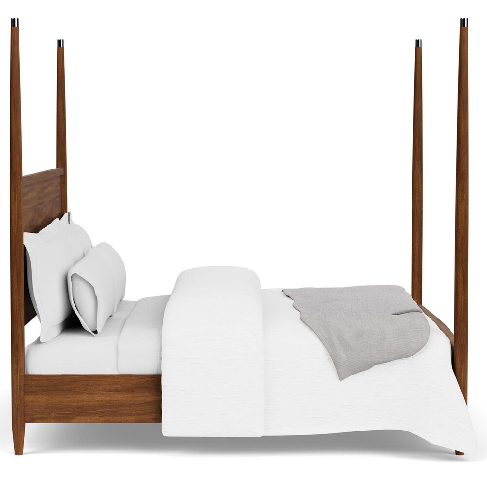 Shannon Hills Elsie Queen Poster Bed in Classic Walnut, , large