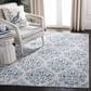 Safavieh Martha Stewart Damask 3" x 5" Cream and Blue Area Rug, , large