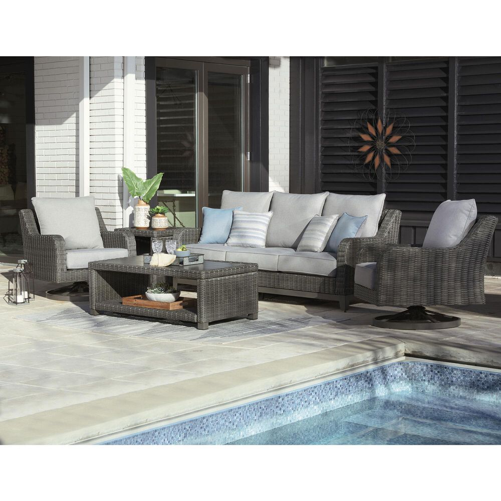 Ashley Elite Park Patio Coffee Table in Gray - Table Only, , large
