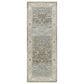 Surya Dresden Deep Teal, Dusty Sage, Taupe, Off-White, Light Gray, Olive and Mustard 2"7" x 7"3" Runner, , large