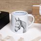 Pavilion Hay There 17 Oz Mug in Gray and White, , large