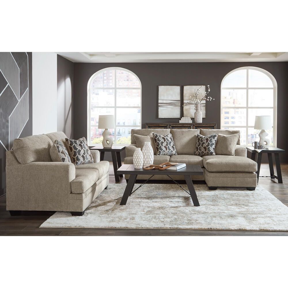 Ashley Stonemeade Stationary Sofa Chaise in Taupe, , large