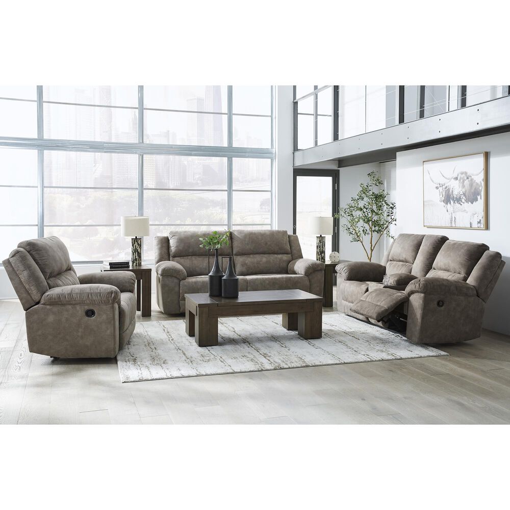 Ashley Laresview Manual Zero Wall Wide Seat Recliner in Fossil, , large