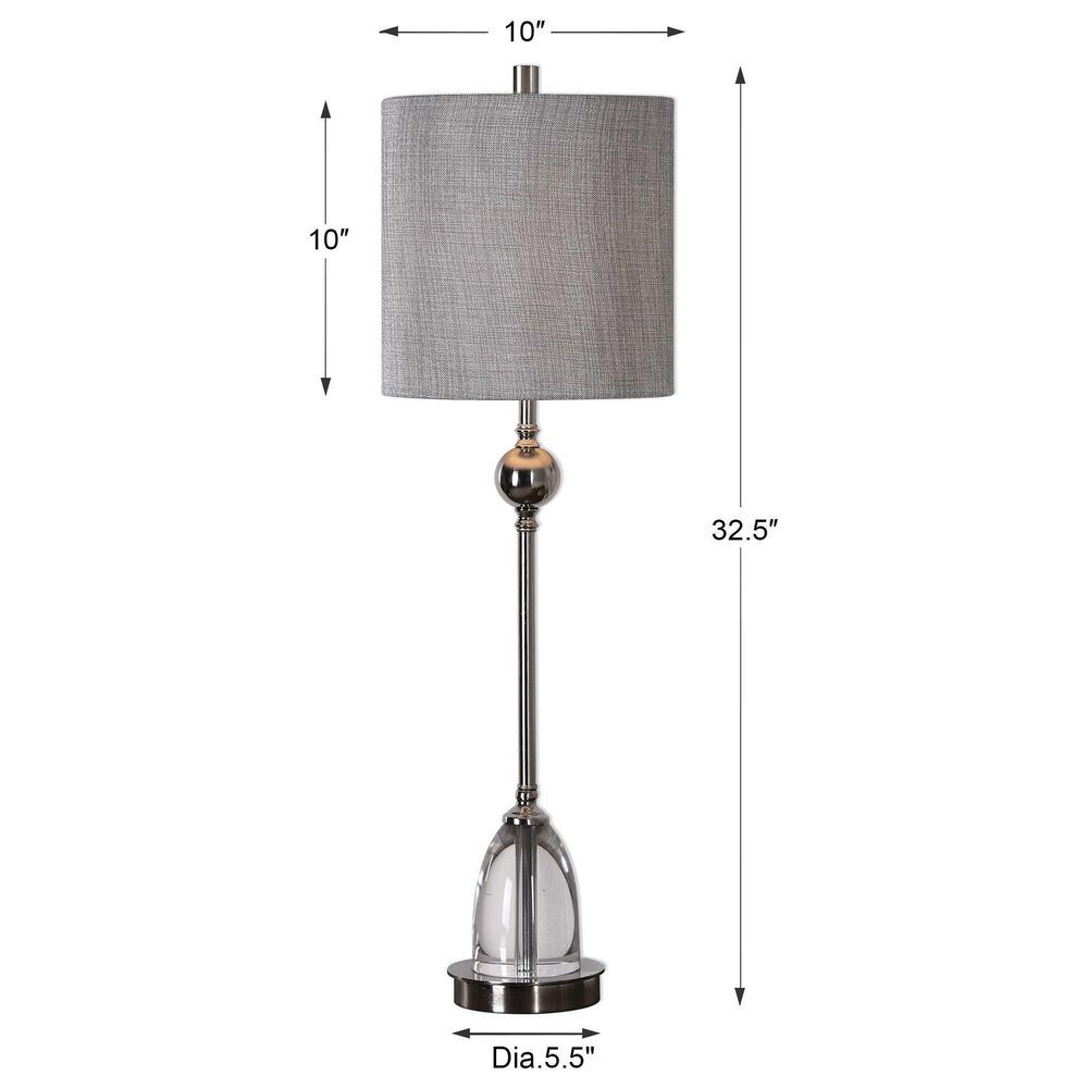 Uttermost Gallo Buffet Lamp in Polished Nickel, , large